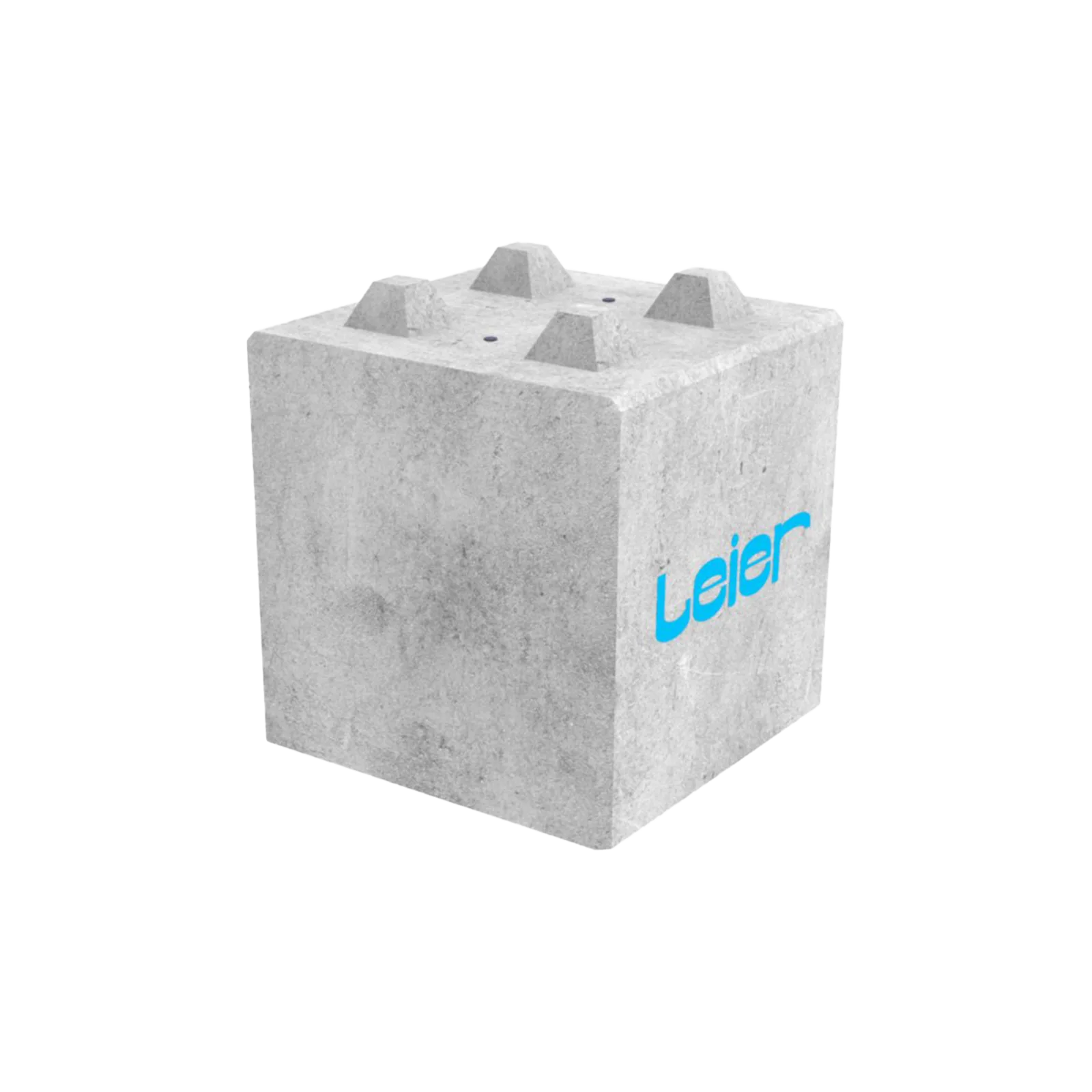 Leier betonski blok — Polovični 80×80×80 cm